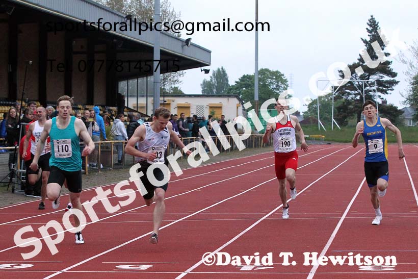 400 metres, 2021 North East Grand Prix No. 3, Monkton, Wednesday, june 2nd. Photo: David T. Hewitson/Sports for All Pics